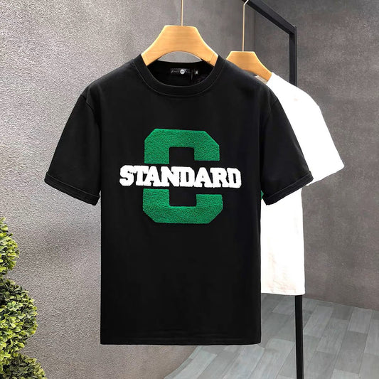 T-Shirt With Chenille embroidery.